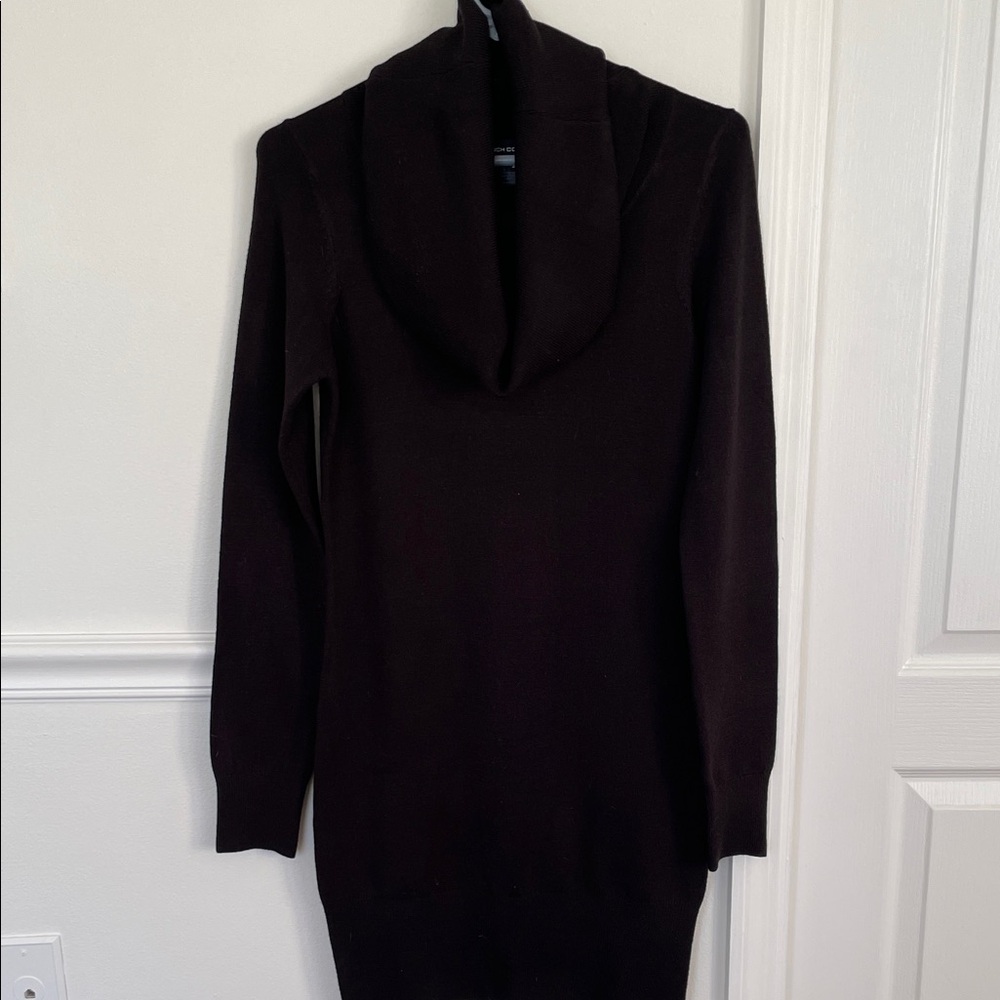 French Connection Black Turtleneck Sweater dress